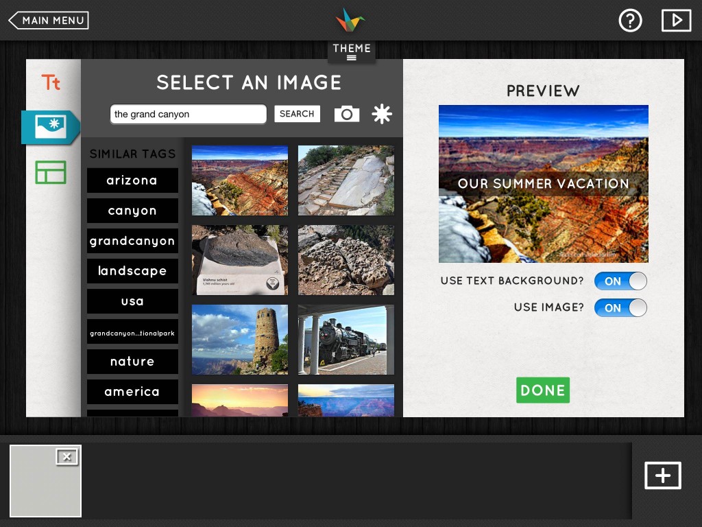Free photos: Using Haiku Deck's built-in image keyword search