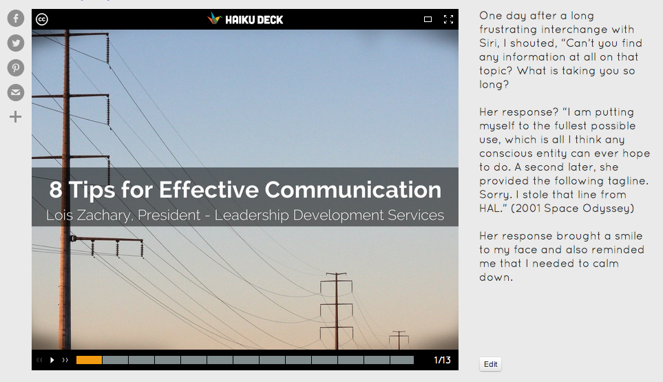 SEO Checklist for Haiku Deck: Adding Public Notes