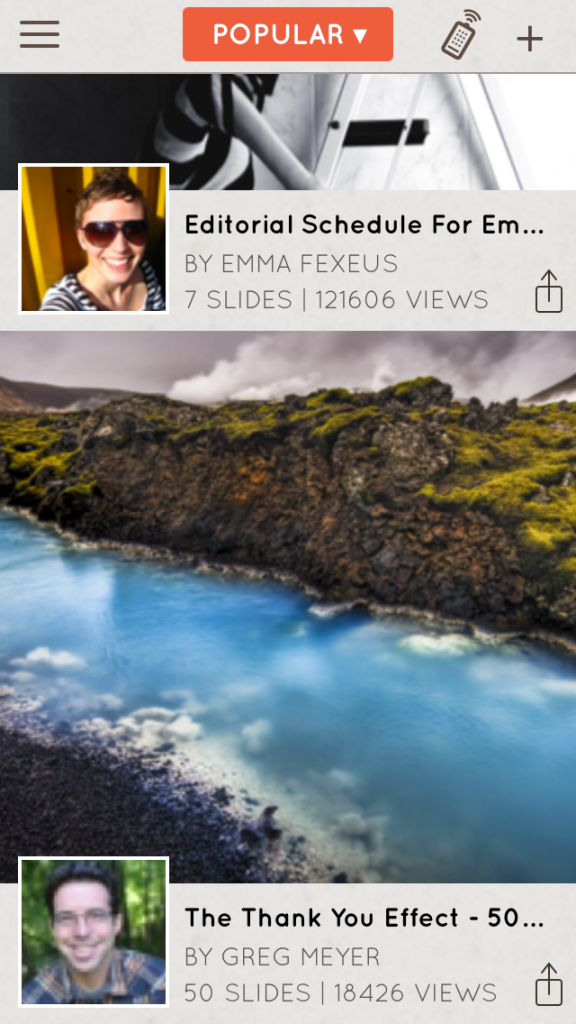Haiku Deck for iPhone: Popular Gallery