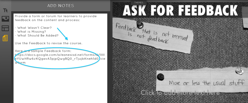 Powerful Professional Development with Haiku Deck: Including a feedback form
