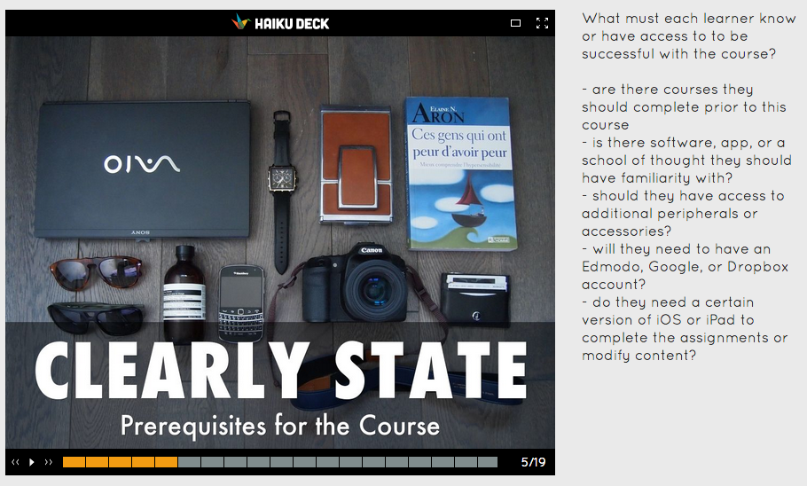 Powerful Professional Development with Haiku Deck: Using notes to add context