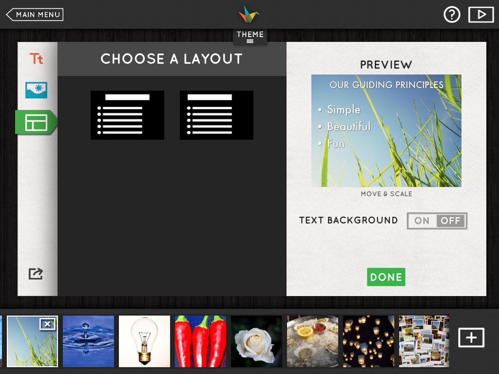 Haiku Deck Lists: Adjusting list layout