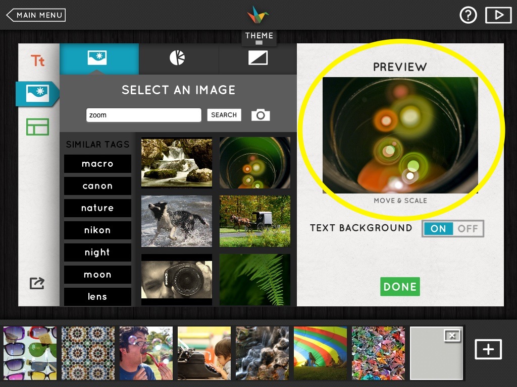Resizing presentation images in Haiku Deck