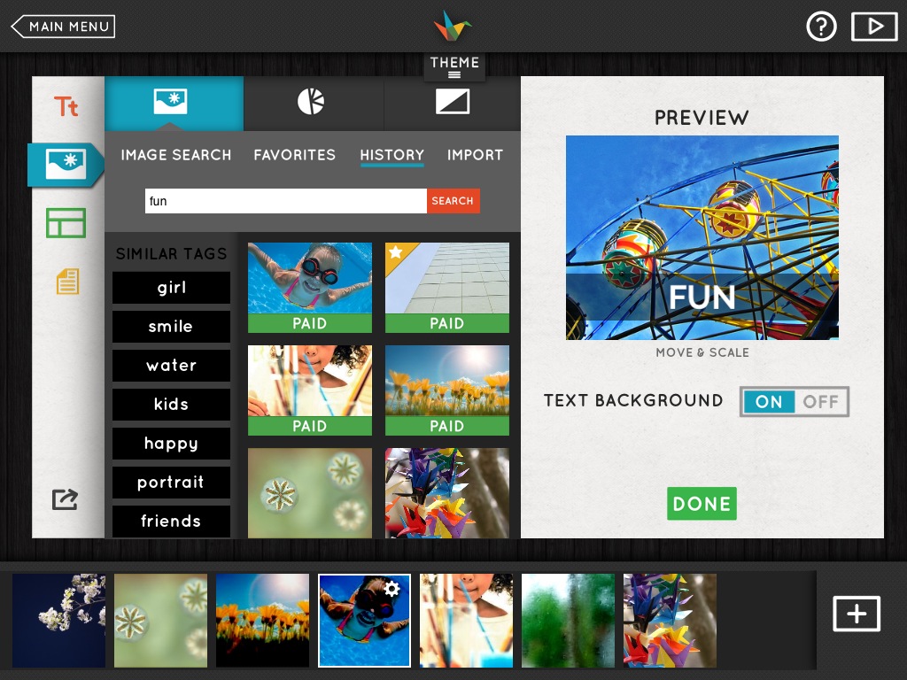 Haiku Deck 2.1: Viewing previously purchased premium images
