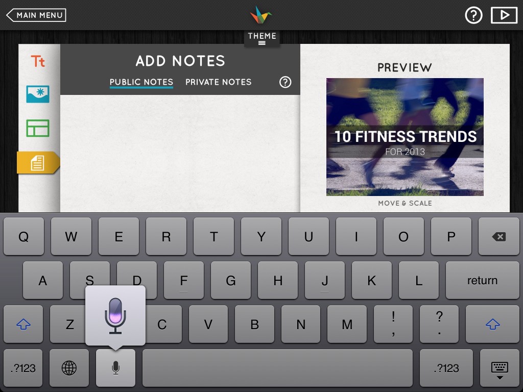 Adding rich content to Haiku Decks using Siri