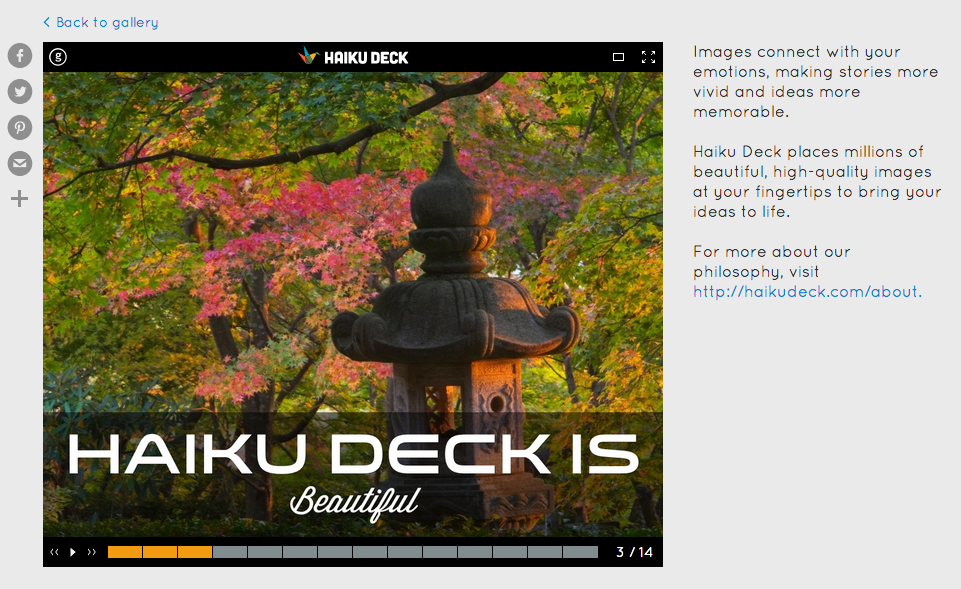 Enriching Haiku Deck content with public notes