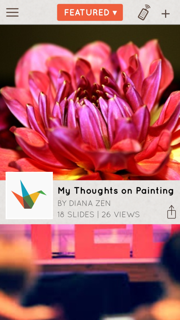 Mobile-first presentation tools: Browsing Gallery in Haiku Deck for iPhone