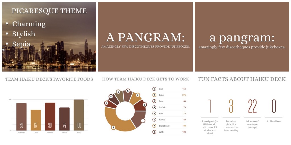 Haiku Deck Picaresque Theme
