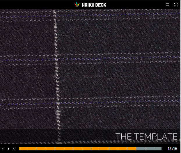 Most corporate templates are like a pinstripe suit: professional, but not exciting